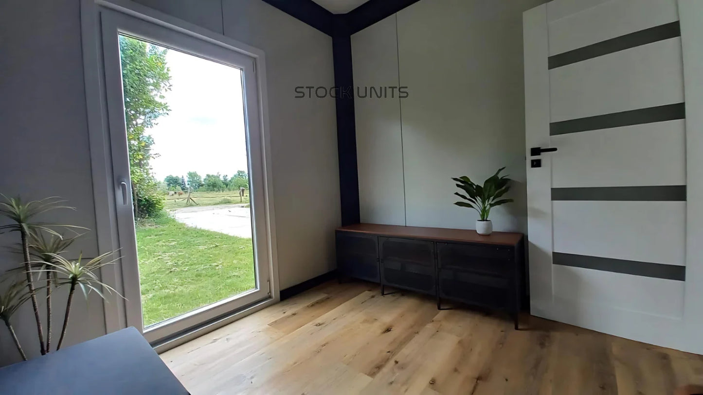 Containerwoning 13x3,2m 42m2 RO - 2 Slaapkamers