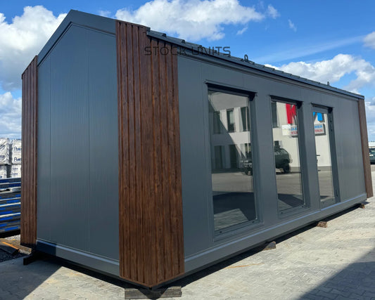 Kantoorunit met Puntdak 26m2 8x3,2m