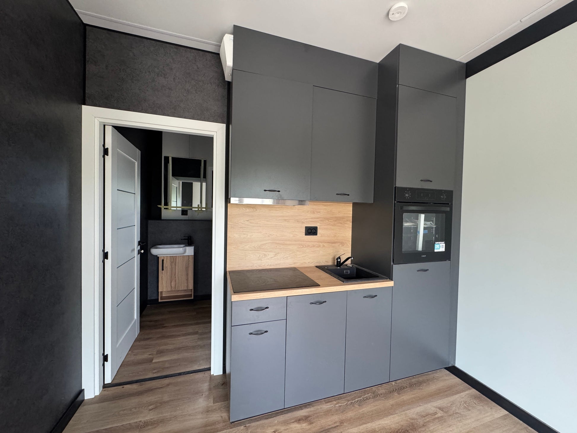 Woonunit 38m² – 6x6,4m geschakeld – 1 slaapkamer - RO