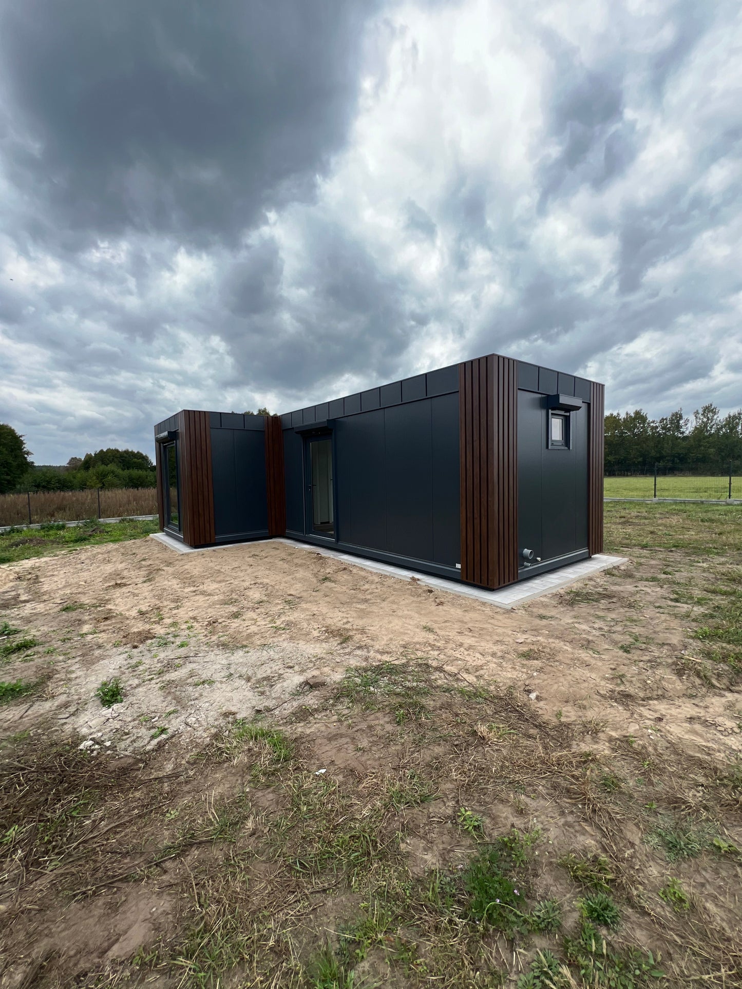 Woonunit L-vorm 33m² (6x3,2 + 5x3,2m) - 1 slaapkamer - PL