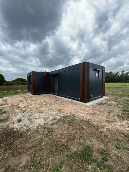 Woonunit L-vorm 33m² (6x3,2 + 5x3,2m) - 1 slaapkamer - PL