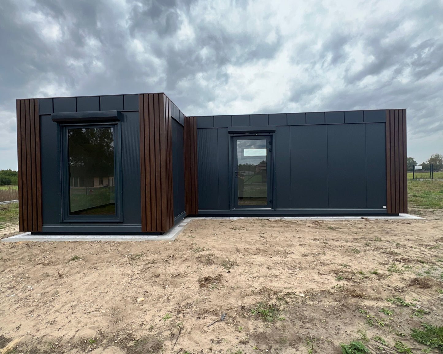 Woonunit L-vorm 33m² (6x3,2 + 5x3,2m) - 1 slaapkamer - PL