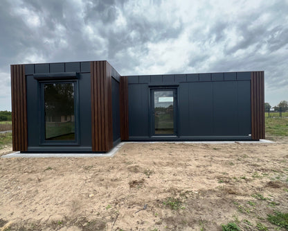 Woonunit L-vorm 33m² (6x3,2 + 5x3,2m) - 1 slaapkamer - PL
