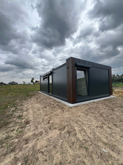 Woonunit L-vorm 33m² (6x3,2 + 5x3,2m) - 1 slaapkamer - PL