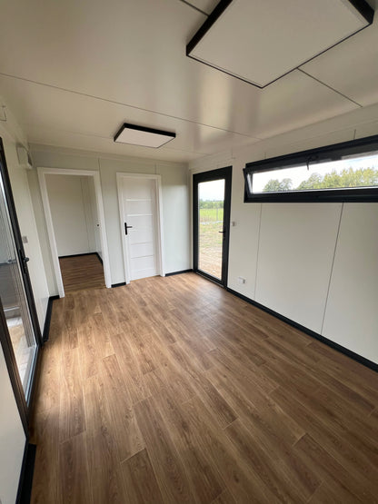 Woonunit L-vorm 33m² (6x3,2 + 5x3,2m) - 1 slaapkamer - PL