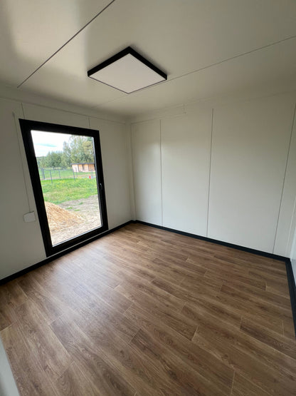 Woonunit L-vorm 33m² (6x3,2 + 5x3,2m) - 1 slaapkamer - PL