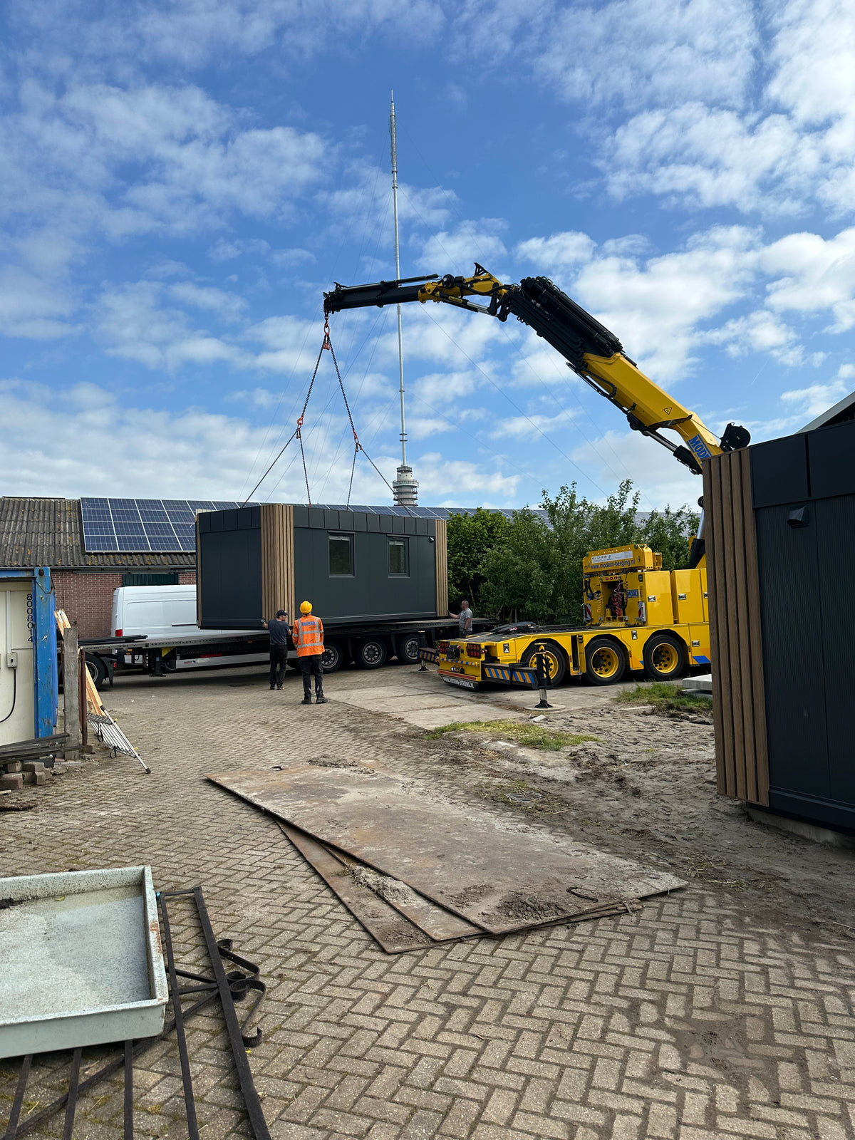 Geschakelde modulaire ontvangstruimte van 9 × 6,4 meter in IJsselstein