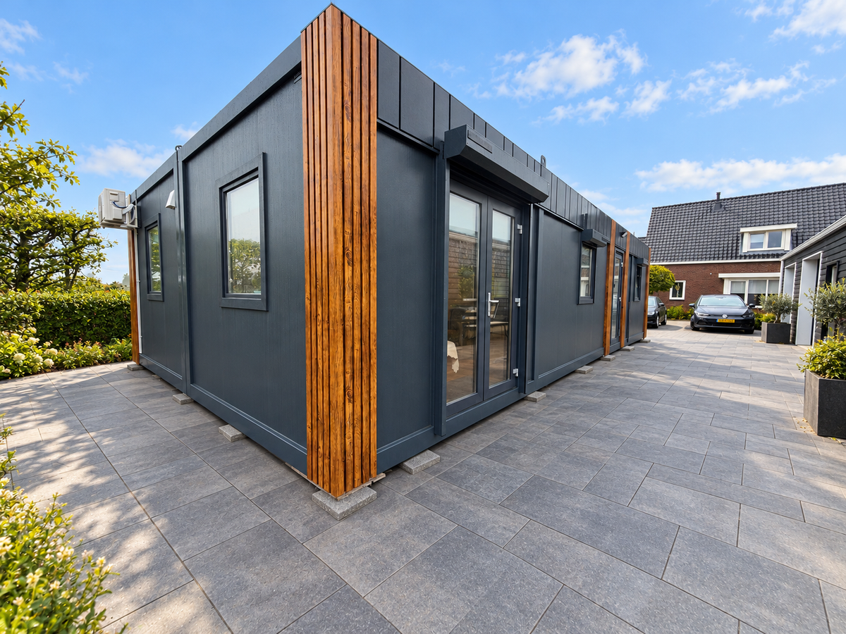 Mantelzorgunit 83m² (13x6,4m) - 2 slaapkamers - RO