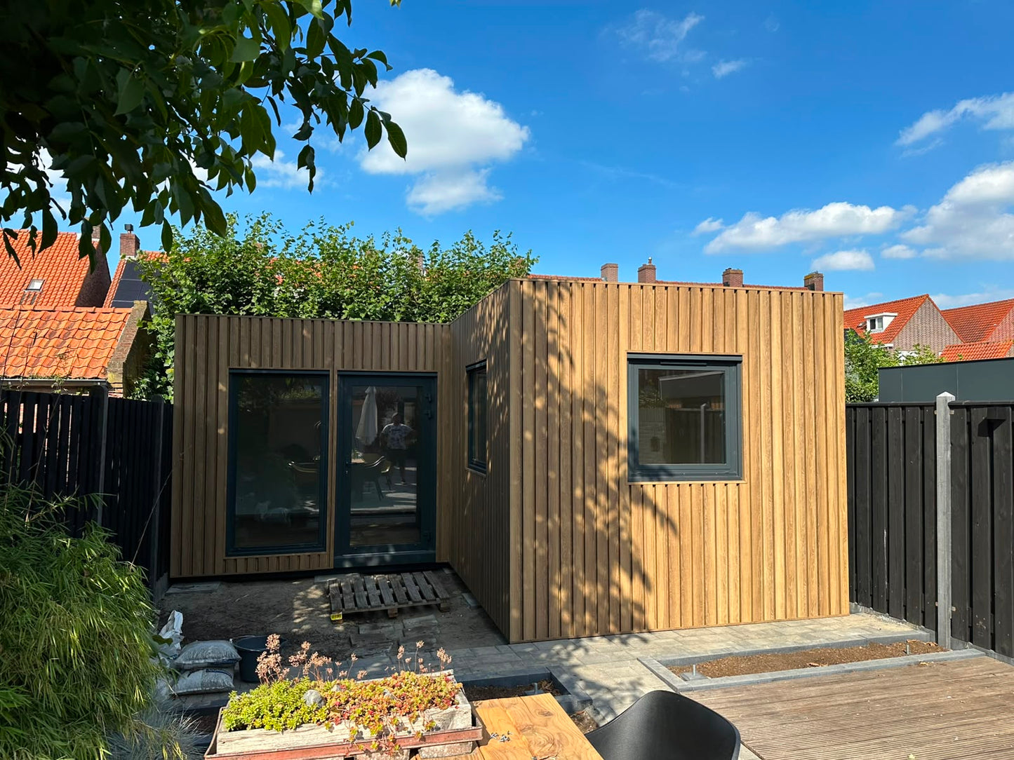 Woonunit L-vorm 33m² (6x3,5 + 3x3,2m) - 1 slaapkamer - PL
