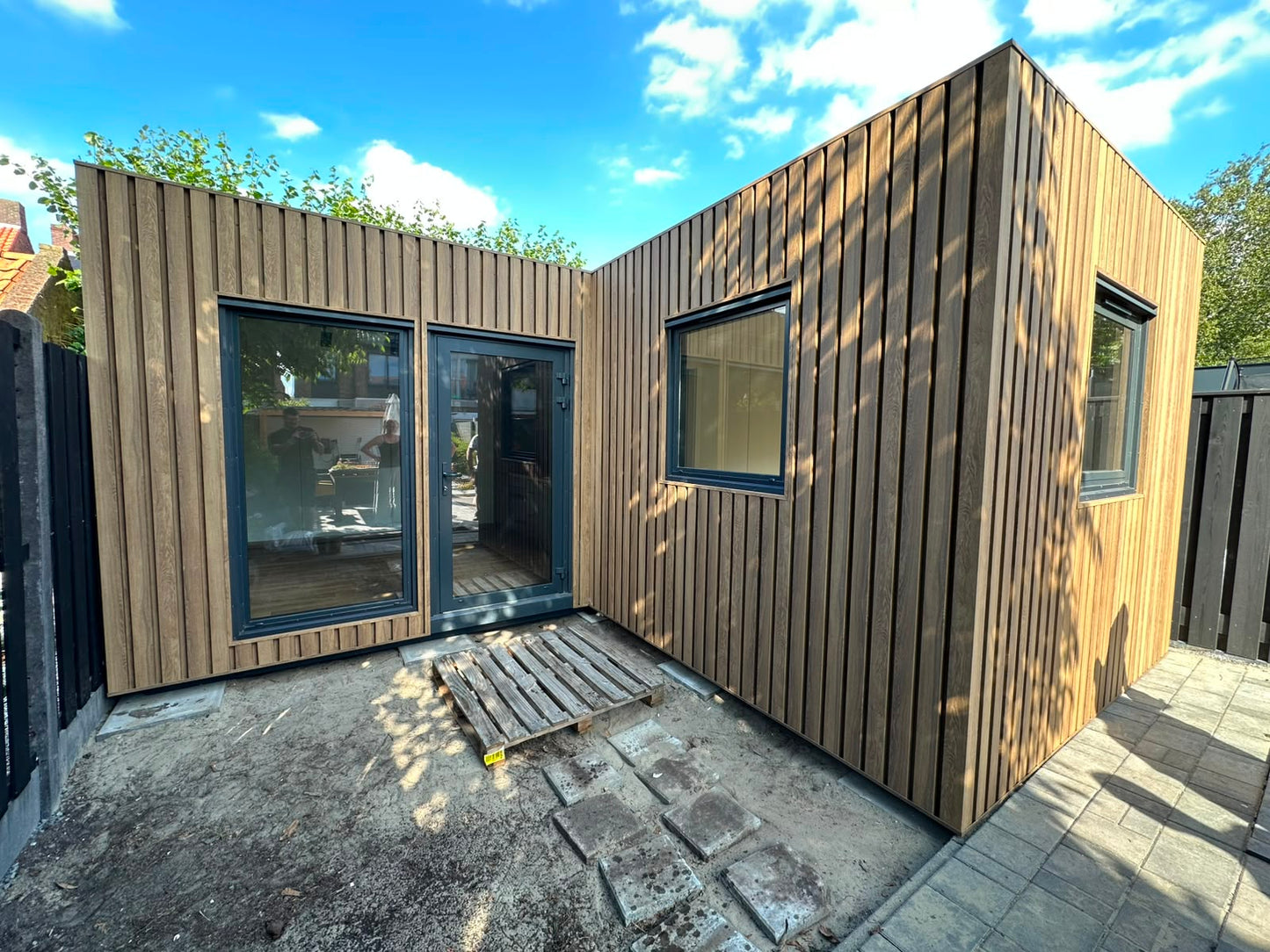 Woonunit L-vorm 33m² (6x3,5 + 3x3,2m) - 1 slaapkamer - PL