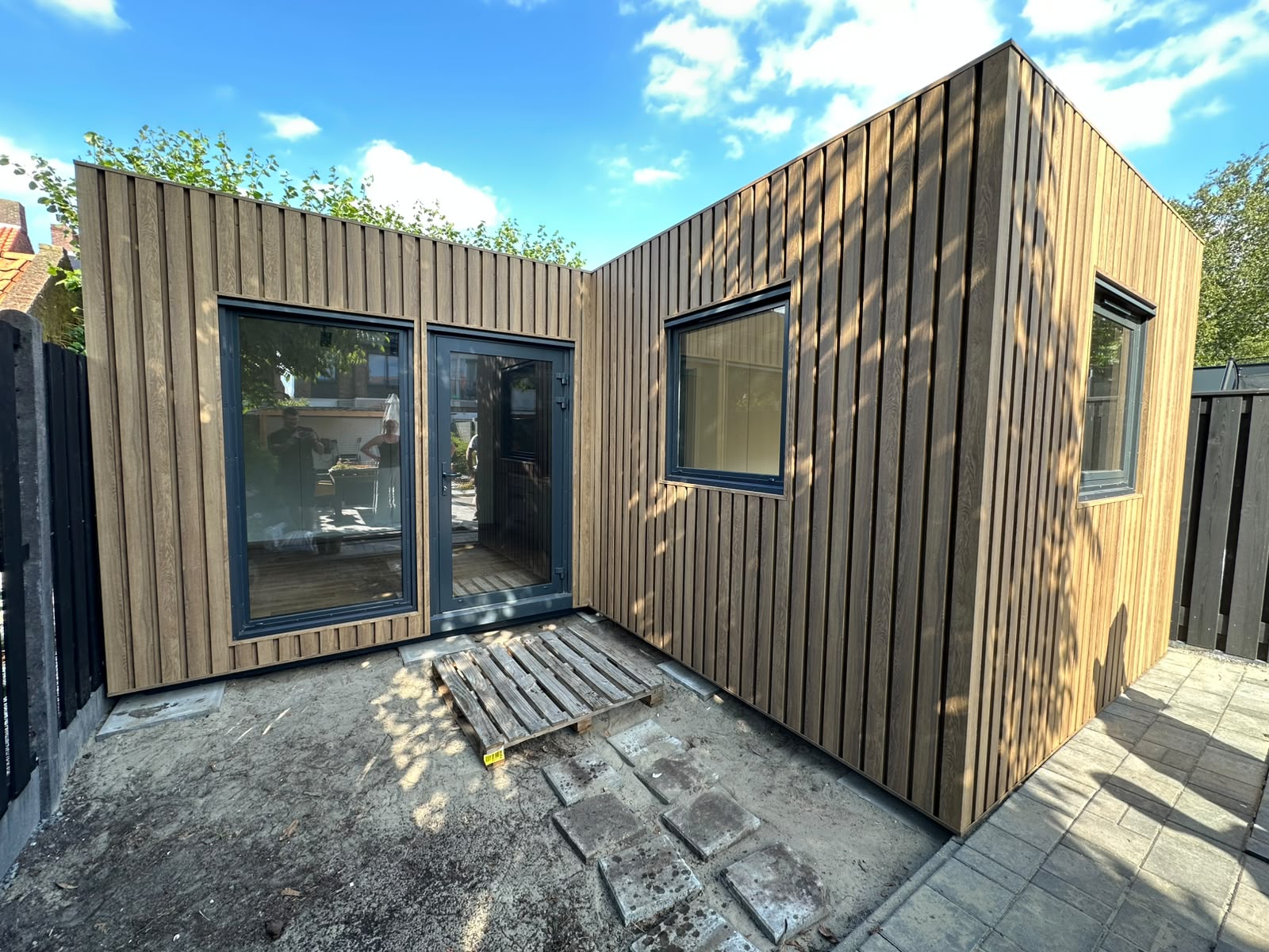 Woonunit L-vorm 33m² (6x3,5 + 3x3,2m) - 1 slaapkamer - PL