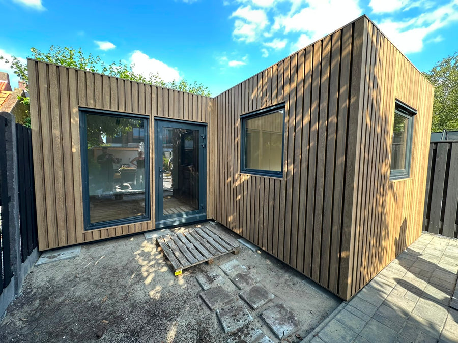 Woonunit L-vorm 33m² (6x3,5 + 3x3,2m) - 1 slaapkamer - PL