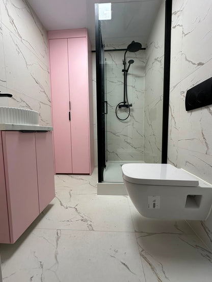 Woonunit L-vorm 33m² (6x3,5 + 3x3,2m) - 1 slaapkamer - PL