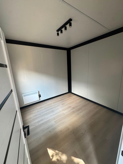 Woonunit 13,5x3,2m RO (SNF normering) - 2 slaapkamers