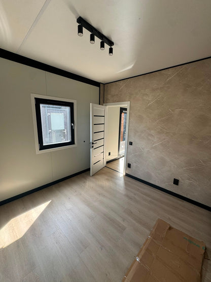 Woonunit 13,5x3,2m RO (SNF normering) - 2 slaapkamers