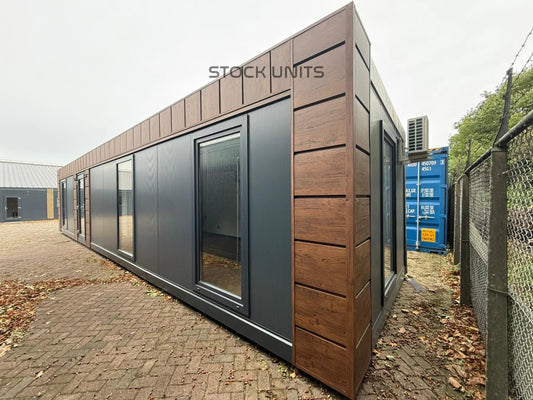 Containerwoning 13x3,2m 42m2 - 1 slaapkamer (PL) - Direct leverbaar