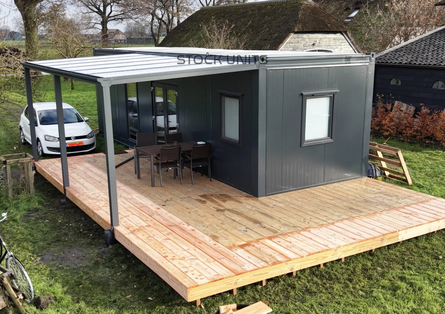 Gastenverblijf 10x3,2 32m2 RO - 1 Slaapkamer