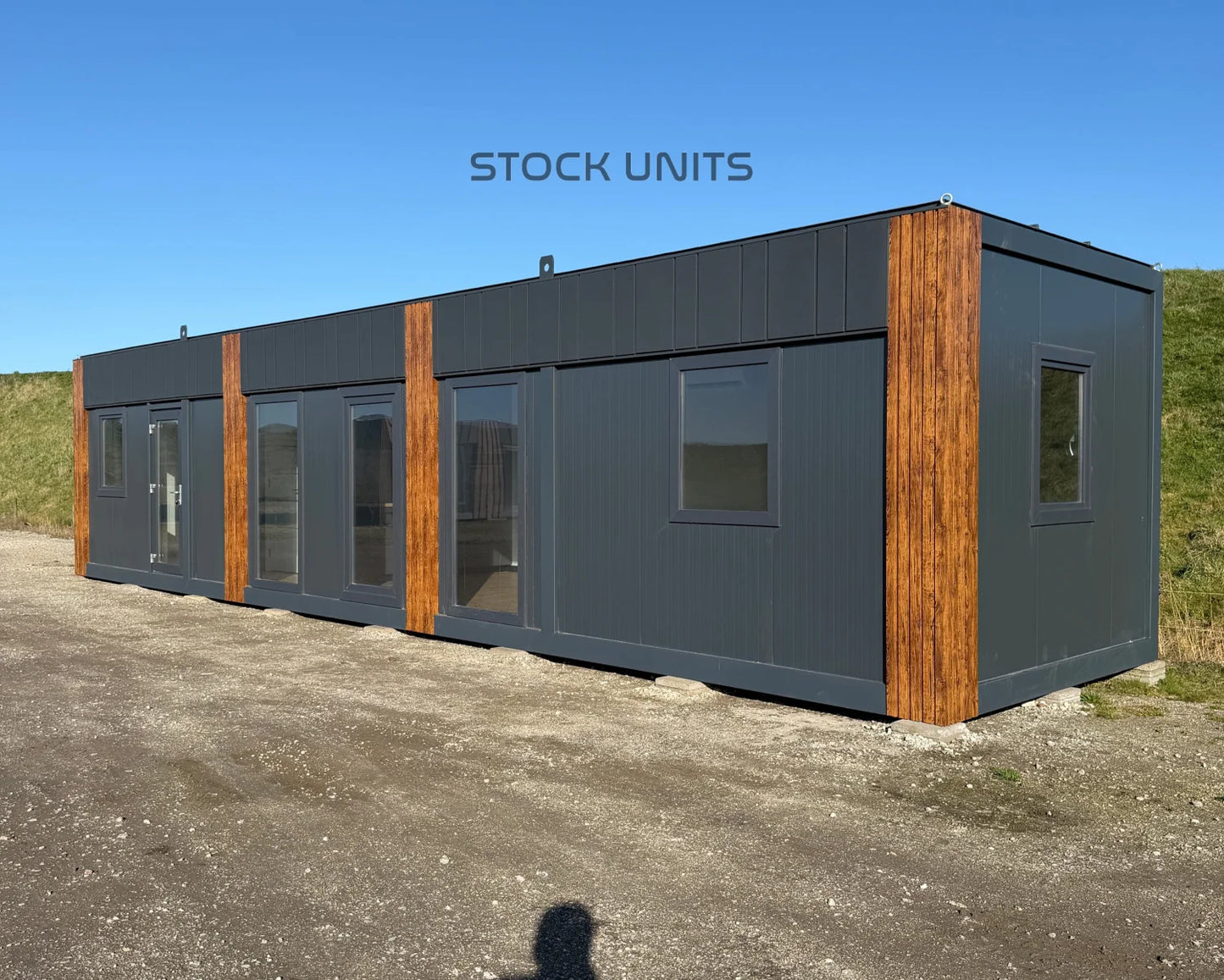 Woonunit 13x3,2m RO 42m2 - 1 slaapkamer - Direct leverbaar