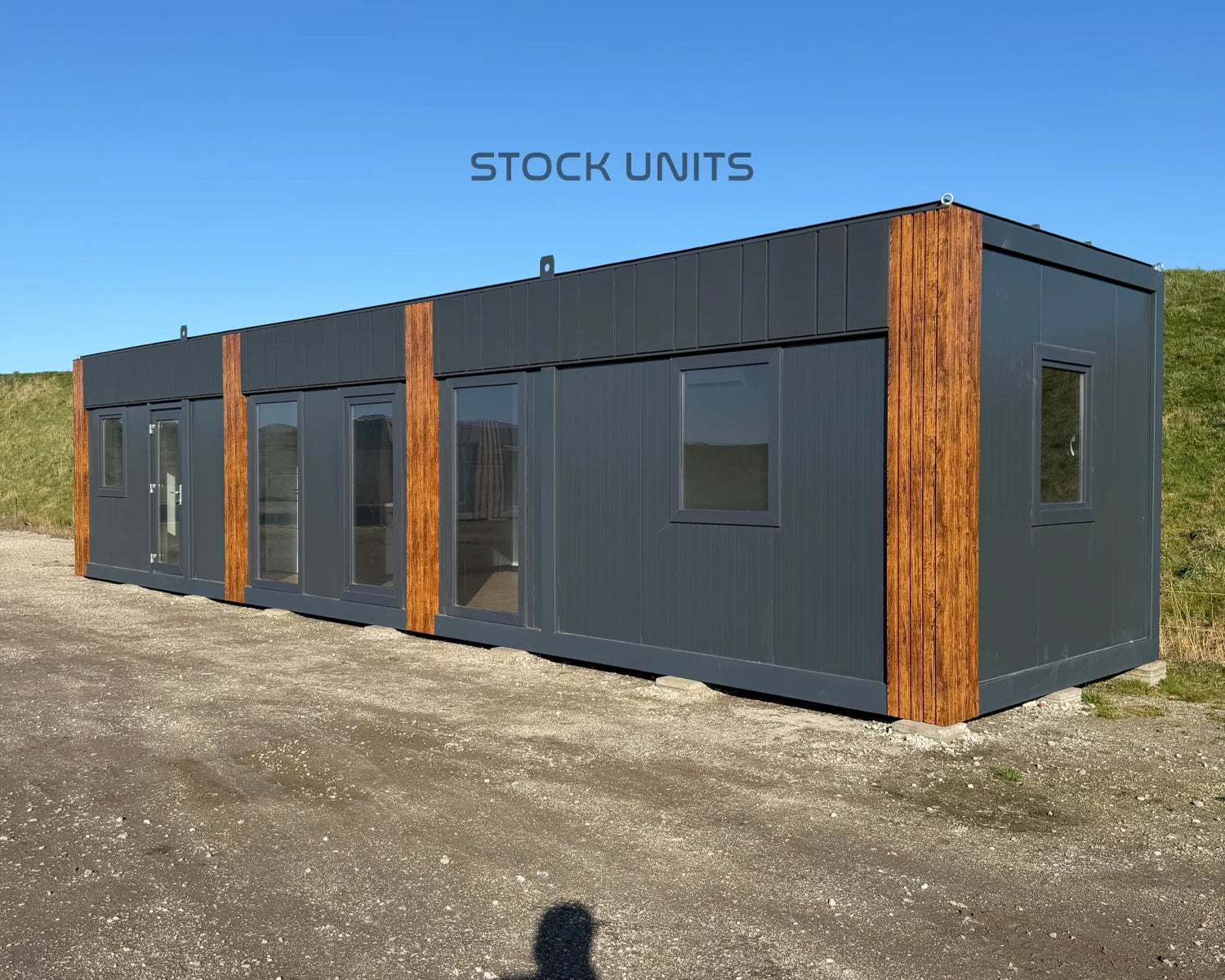 Woonunit 13x3,2m RO 42m2 - 1 slaapkamer - Direct leverbaar