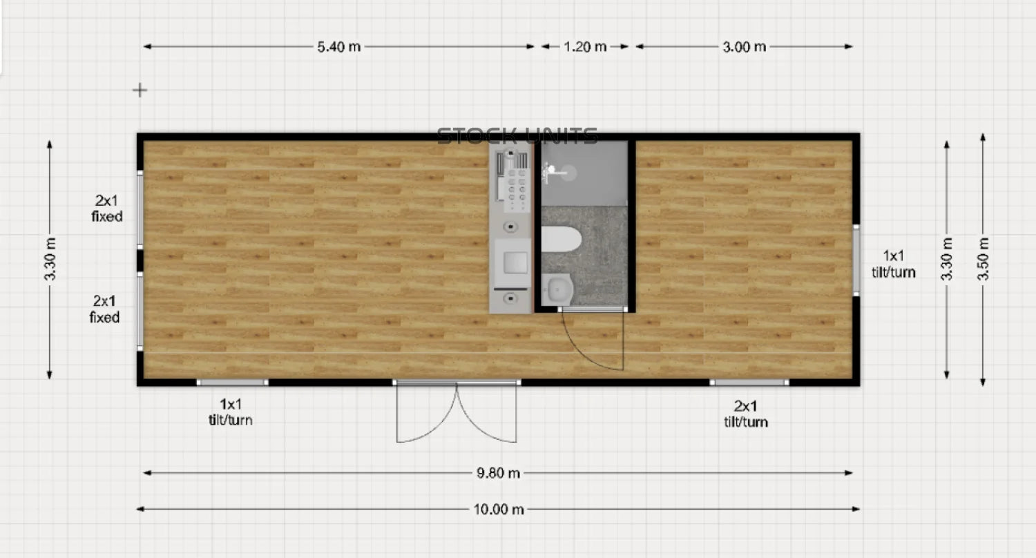 Gastenverblijf 35M2 10X3 5M