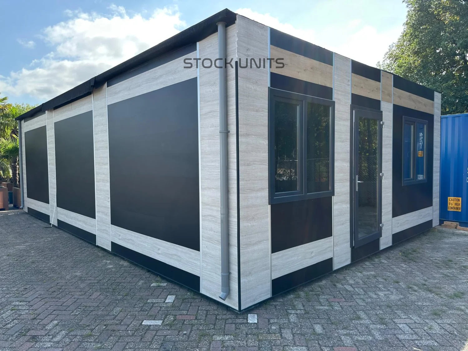 Geschakelde casco unit 6,7x11,5m (74m²) Direct leverbaar