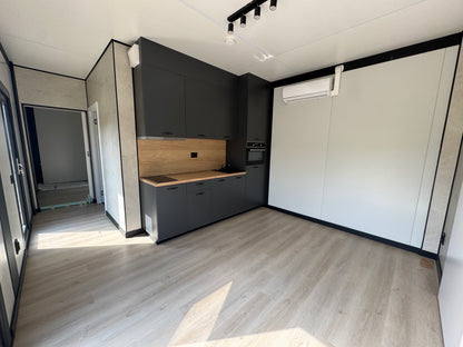 Woonunit 44m² (11,2x3,91m) - 2 slaapkamers - RO