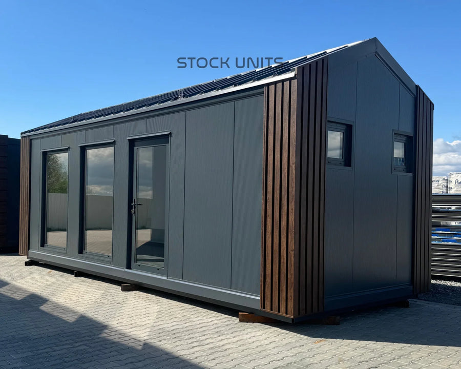 Kantoorunit met Puntdak 26m2 8x3,2m