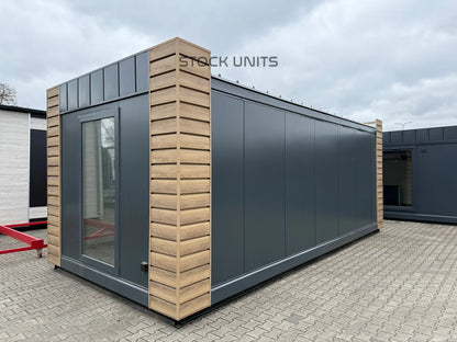 Kantoorunit met Toilet & Douche 22m2 7x3,2m