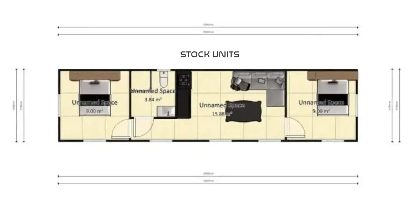 Mantelzorgwoning Woonunit 13X3 2M