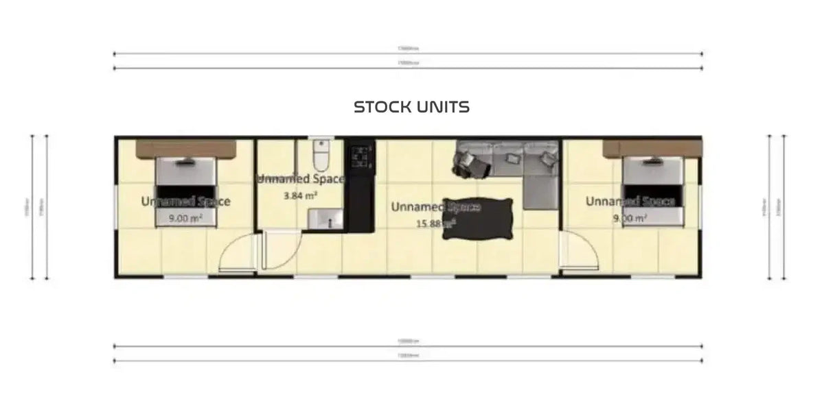 Mantelzorgwoning Woonunit 13X3 2M