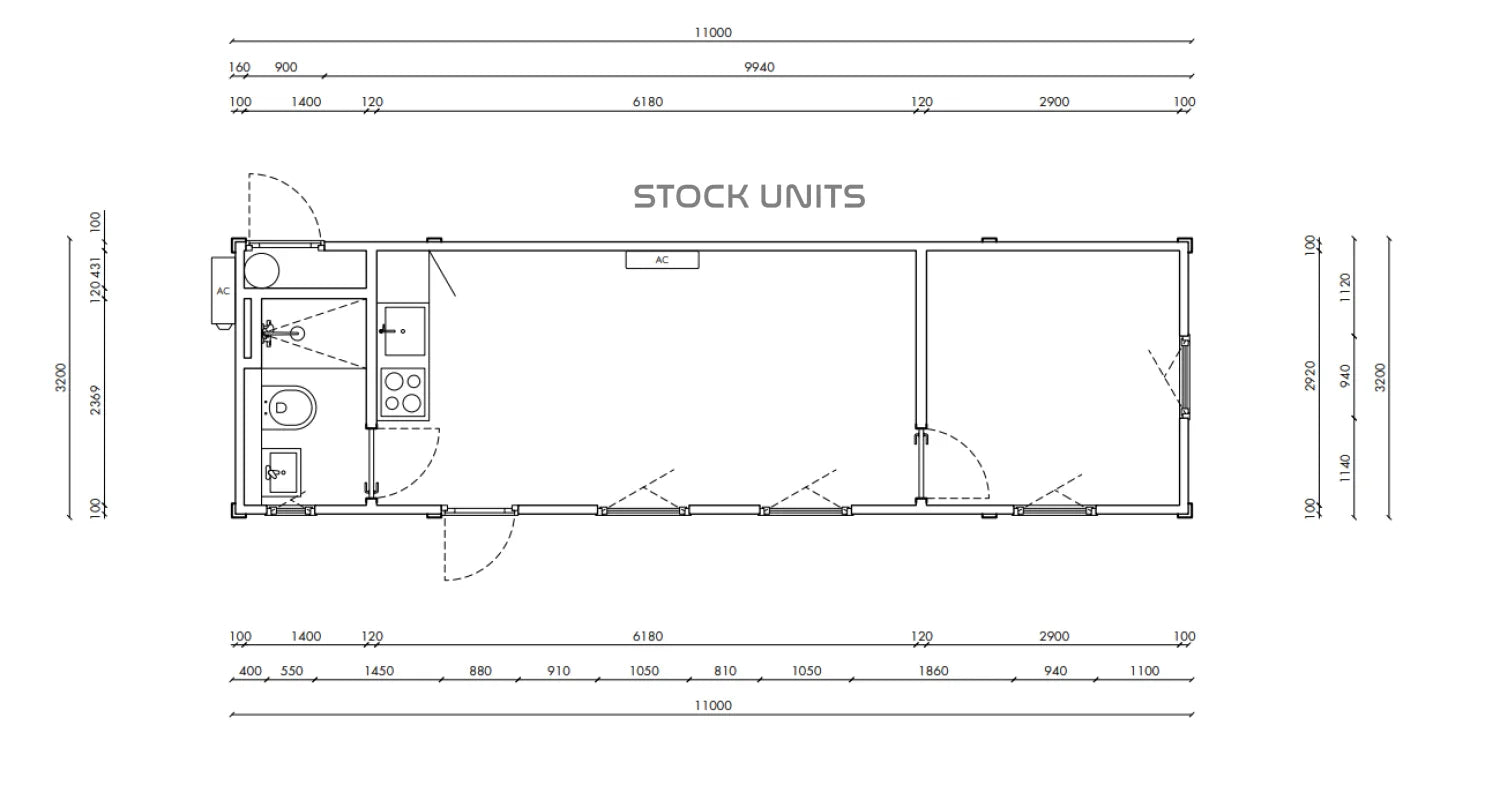 Mantelzorgwoning 11x3,2m RO 35m2 - Direct leverbaar