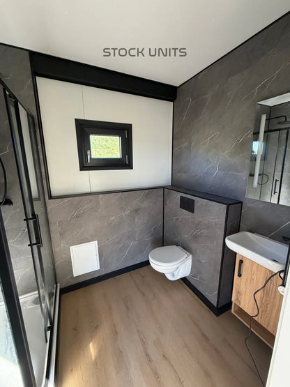 Woonunit 13x3,2m RO 42m2 - 1 slaapkamer - Direct leverbaar