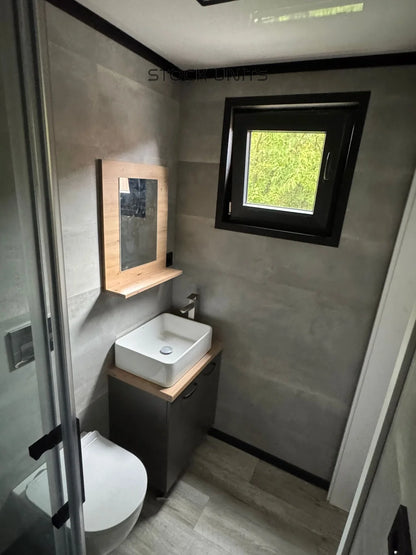 Noodwoning 8x3,2m 1 slaapkamer