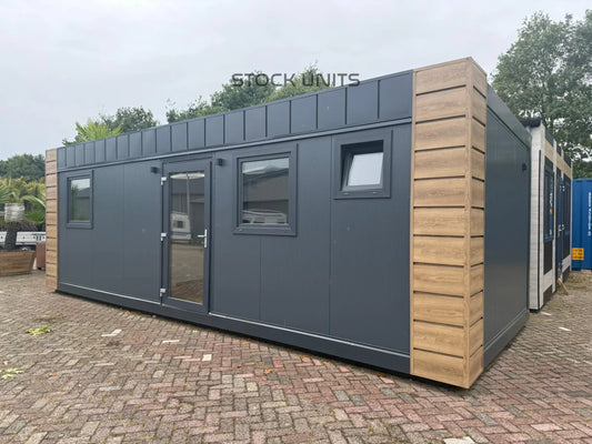 Noodwoning 8x3,2m - 1 slaapkamer - Direct leverbaar