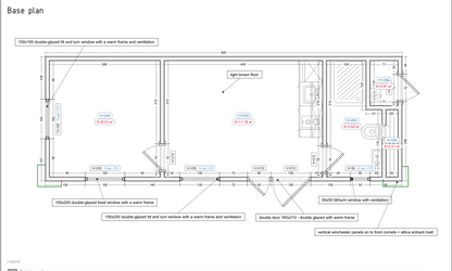 Woonunit 29m² (9x3,2m) - 1 slaapkamer - PL