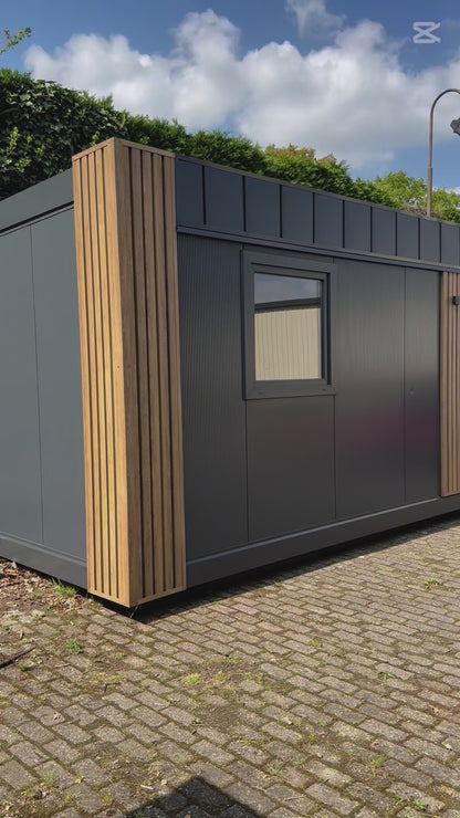 Containerwoning 13x3,2m 42m2 - 1 slaapkamer