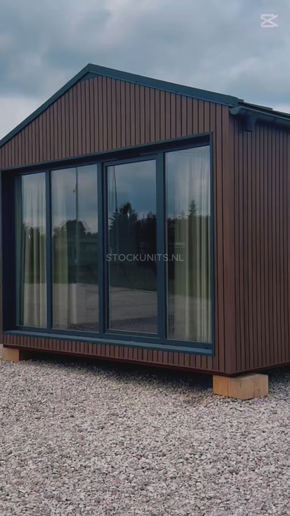 Tiny House “Mokka XL” – 55 m² Luxe Woning met 2 Slaapkamers & Vloerverwarming