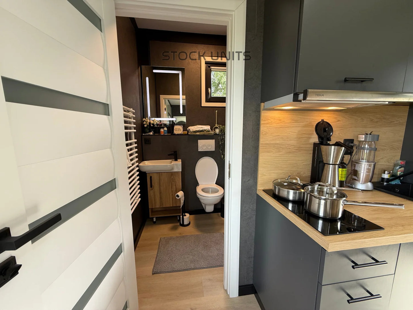 Woonunit 10x3,2m RO - 1 Slaapkamer