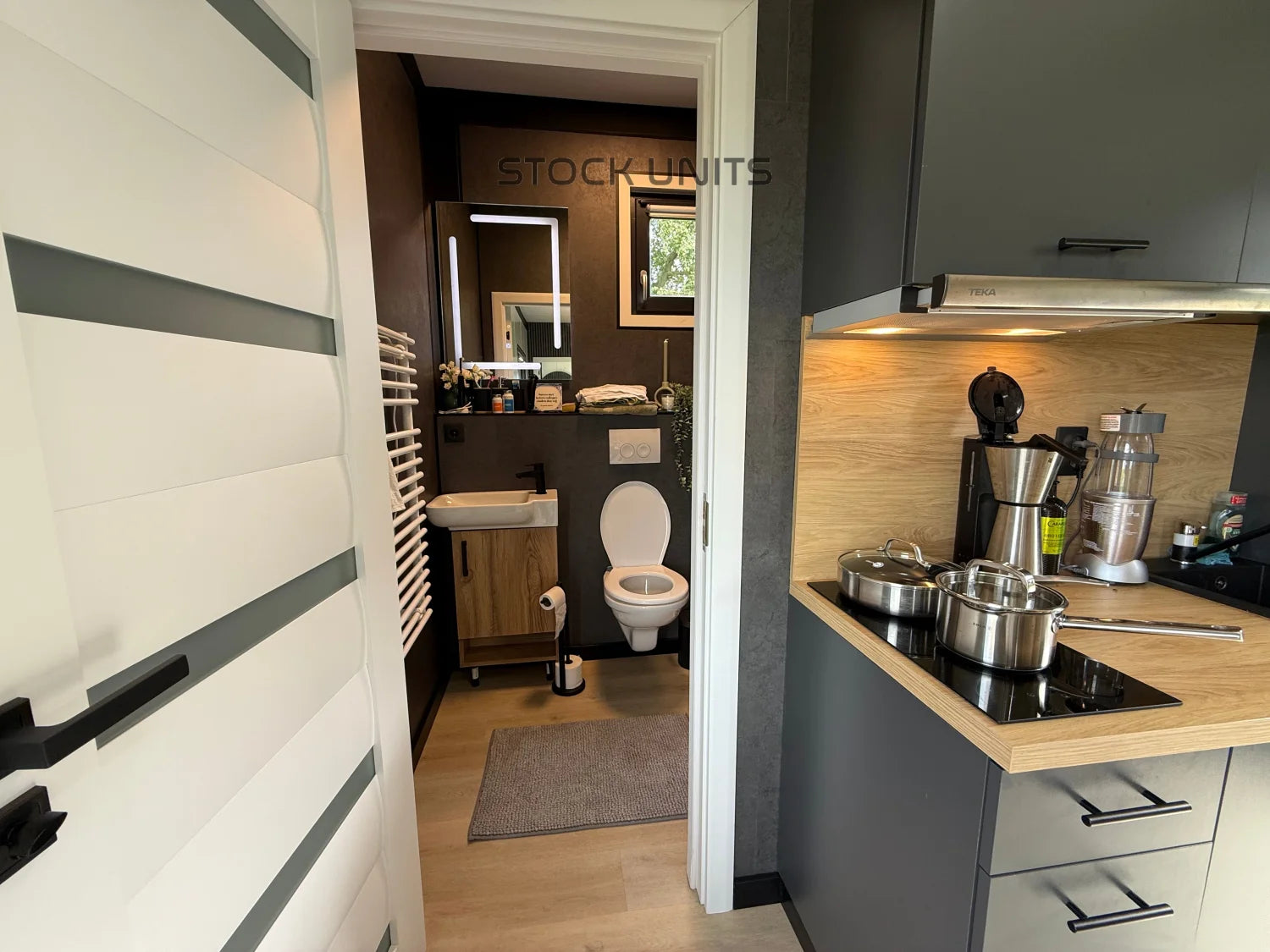 Woonunit 10x3,2m RO - 1 Slaapkamer
