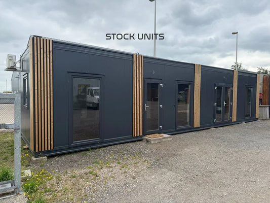 Tweedehands Containerwoning 13x3,2m 42m2 RO - 2 Slaapkamers - Direct Leverbaar