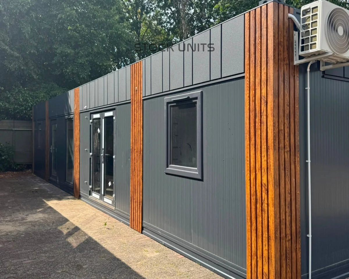 Woonunit 13,5x3,2m RO (SNF normering) - 2 slaapkamers