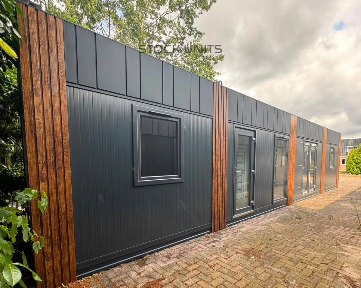 Woonunit 13,5x3,2m RO (SNF normering) - 2 slaapkamers