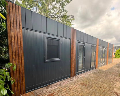 Woonunit 13,5x3,2m RO (SNF normering) - 2 slaapkamers