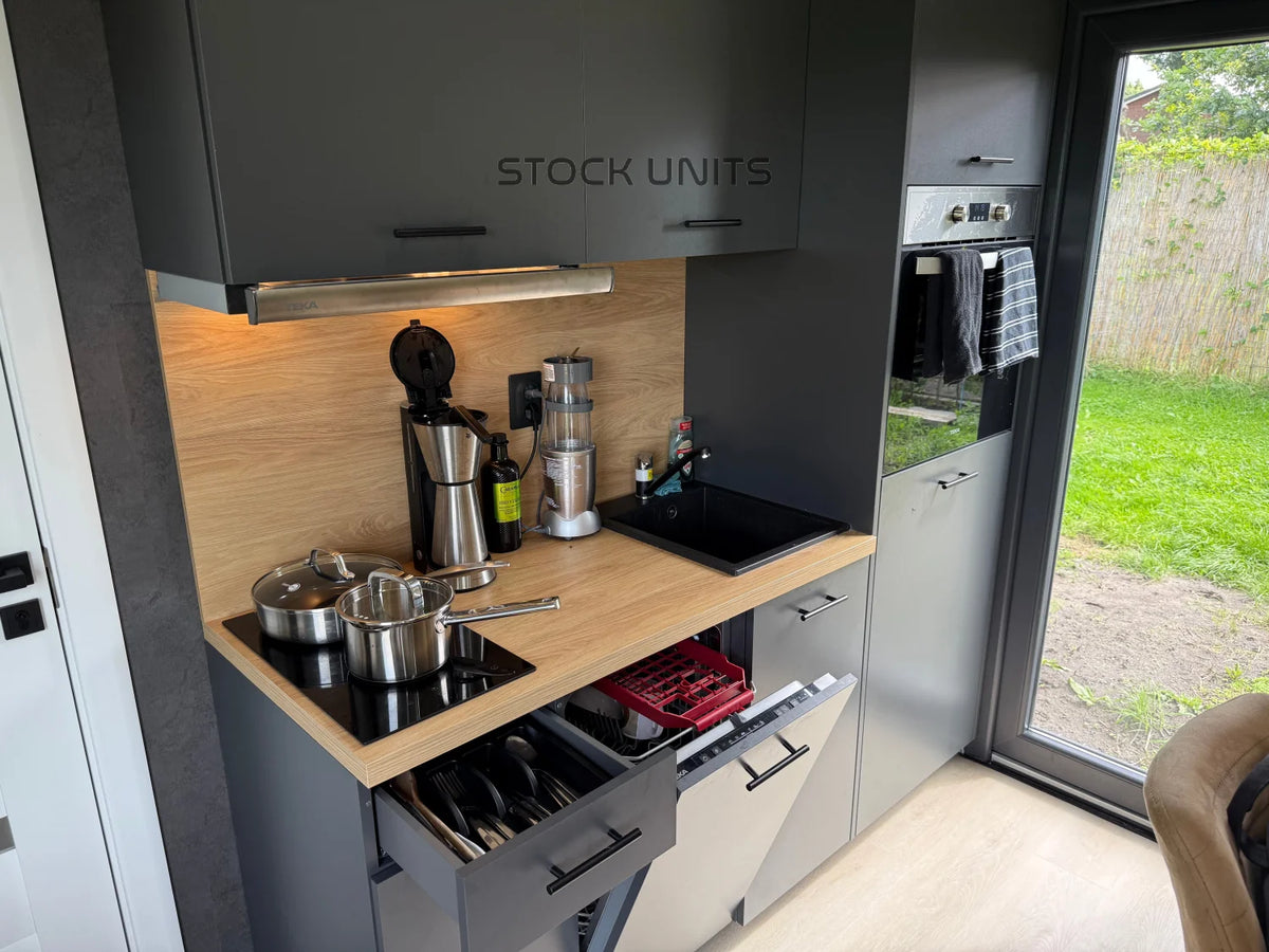 Woonunit 10x3,2m RO - 1 Slaapkamer