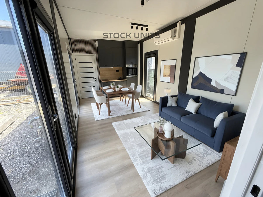 Woonunit 10x3,2m RO - 1 slaapkamer - Direct leverbaar