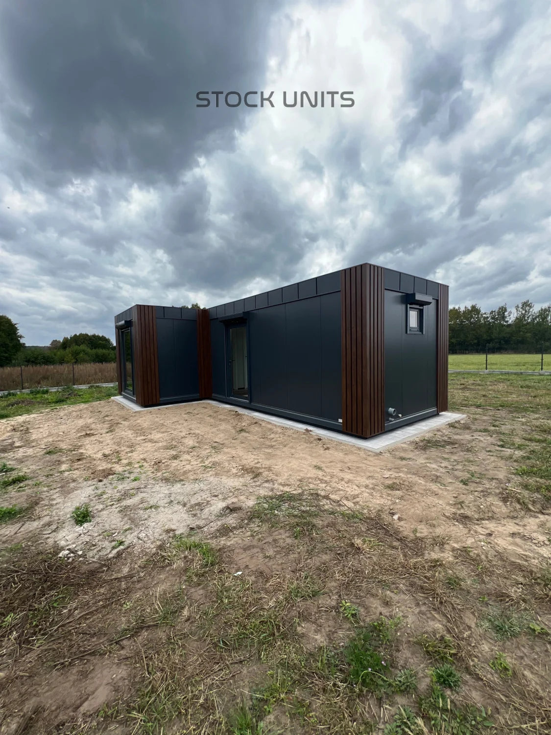 Woonunit L-vorm 33m² (6x3,2 + 5x3,2m) - 1 slaapkamer - PL