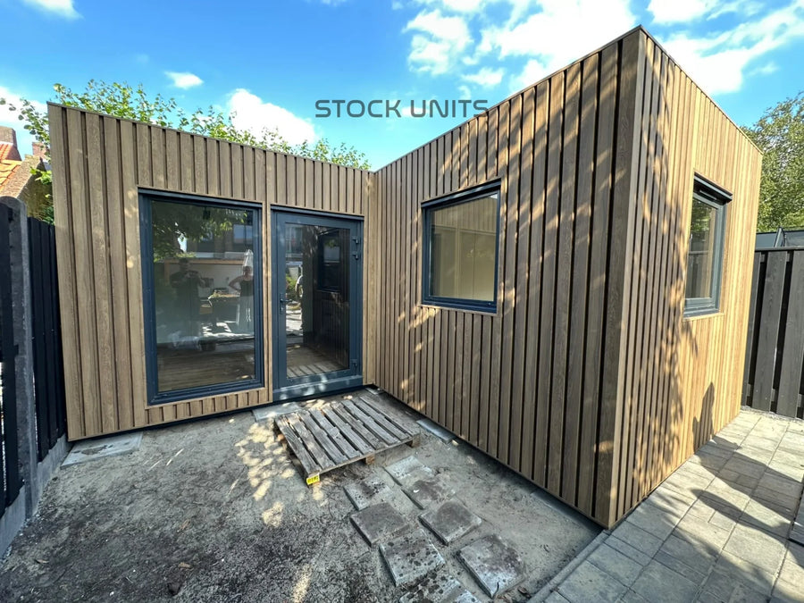 Woonunit L-vorm 33m² (6x3,5 + 3x3,2m) - 1 slaapkamer - PL