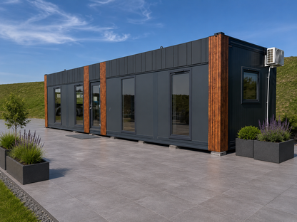 Woonunit 42m² (13x3,2m) - 2 slaapkamers - RO